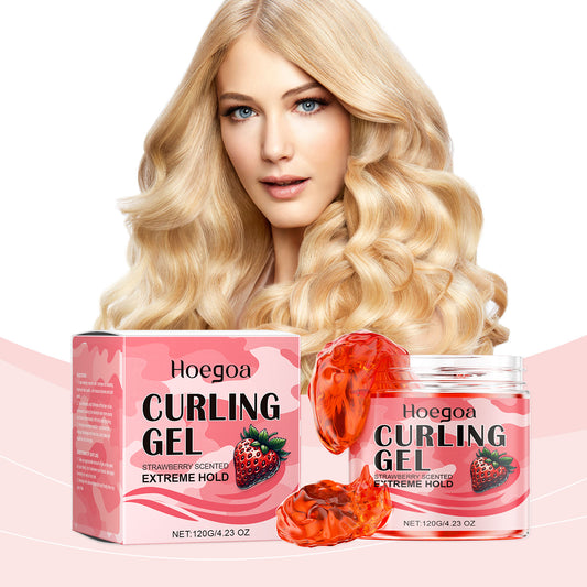 Strawberry Curl Styling Gel Leave-In Hair Volumizing Long-Lasting Shape Nourishing Repair Styling Cream